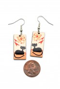 Airplane Cat Earrings